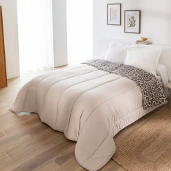 Dekbed in microvezel met luipaardmotief, 200g/m2