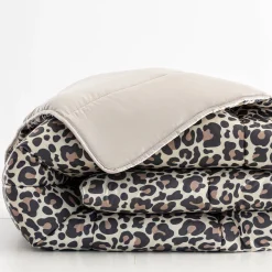 Dekbed in microvezel met luipaardmotief, 200g/m2