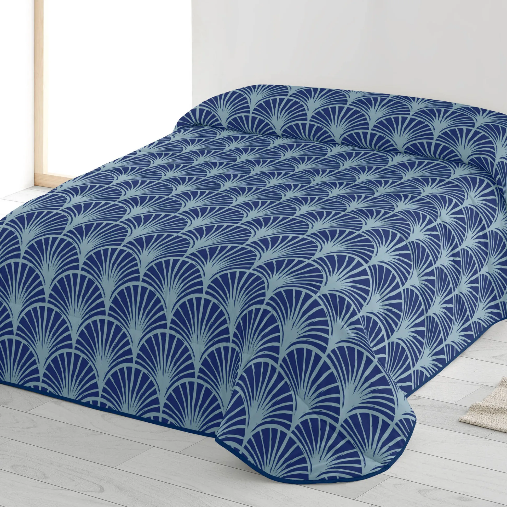 Dekbed in microvezel, palmbomenprint, 200 g/m²