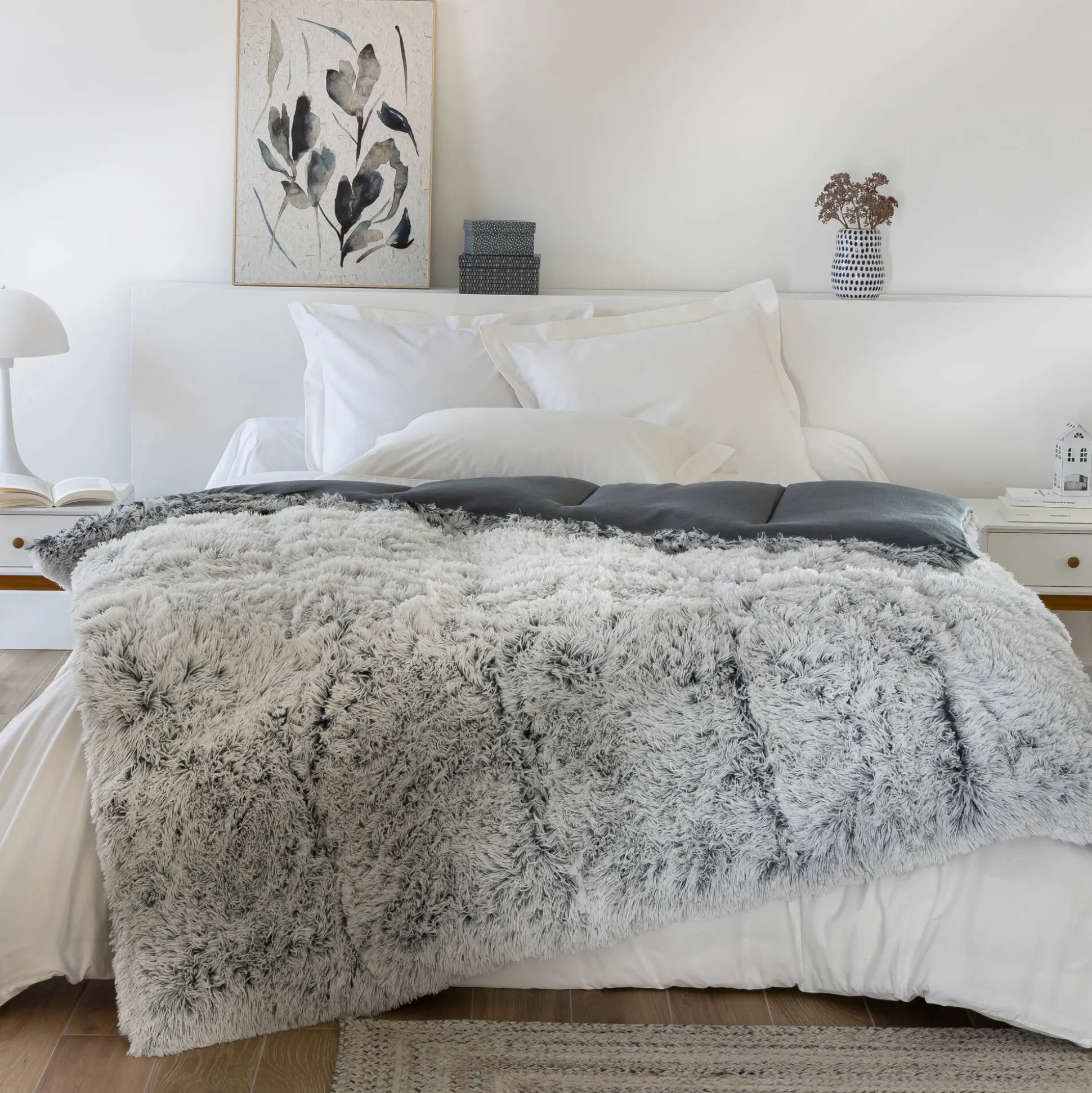 Dekbed van synthetisch bont(**) 600 g/m²
