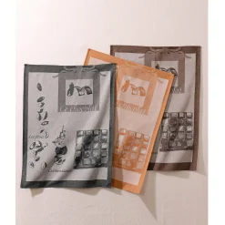 Droogdoek met 'Café' motief - set van 3