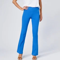 Effen bootcut legging, elastische taille
