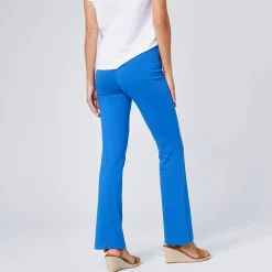 Effen bootcut legging, elastische taille