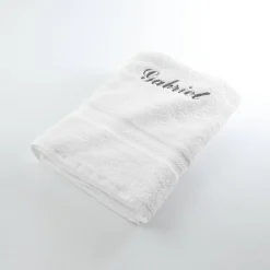 Effen handdoek, zacht comfort, personaliseerbaar