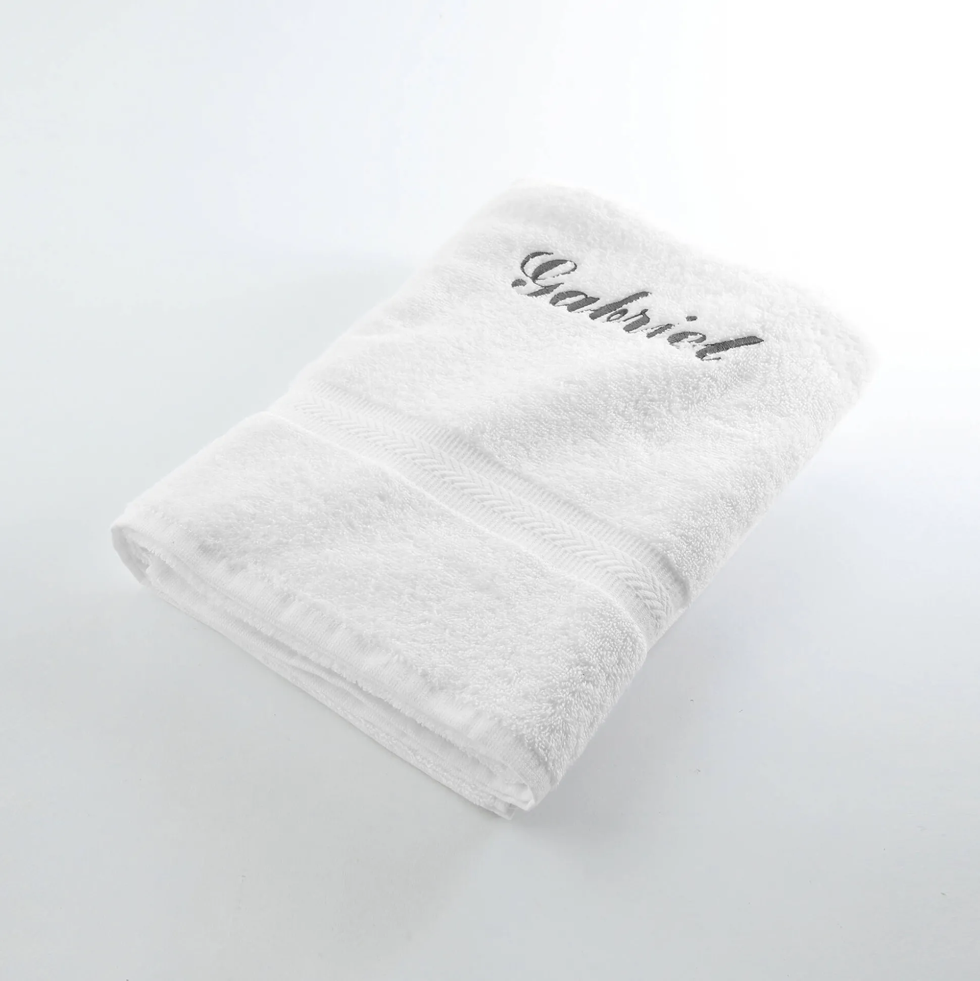 Effen handdoek, zacht comfort, personaliseerbaar
