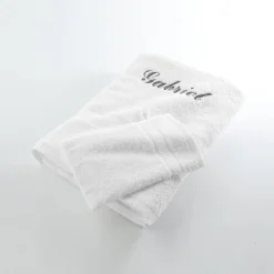 Effen handdoek, zacht comfort, personaliseerbaar