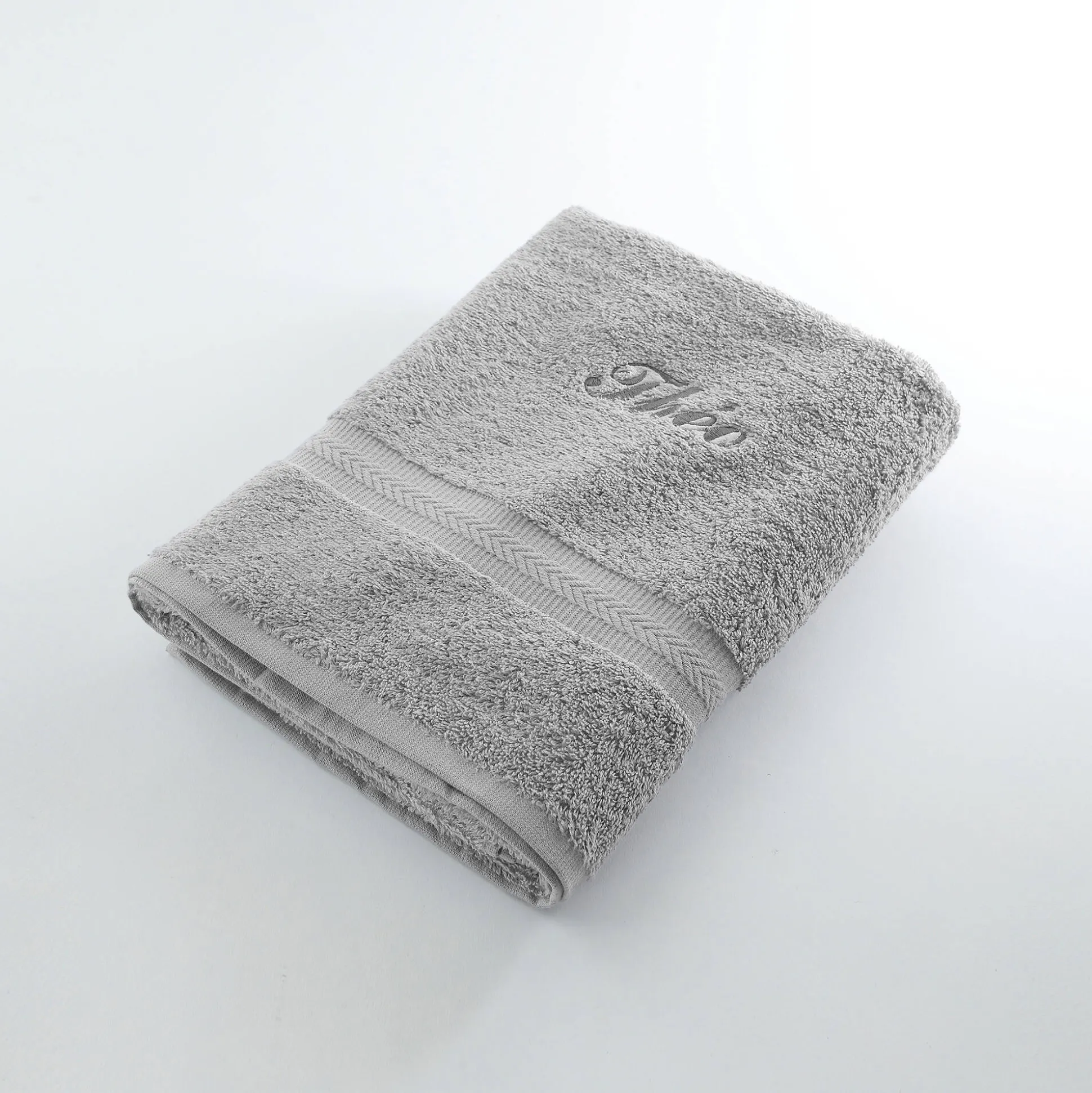 Effen handdoek, zacht comfort, personaliseerbaar