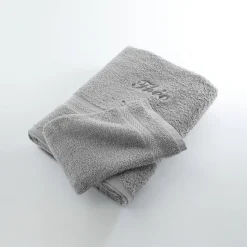 Effen handdoek, zacht comfort, personaliseerbaar