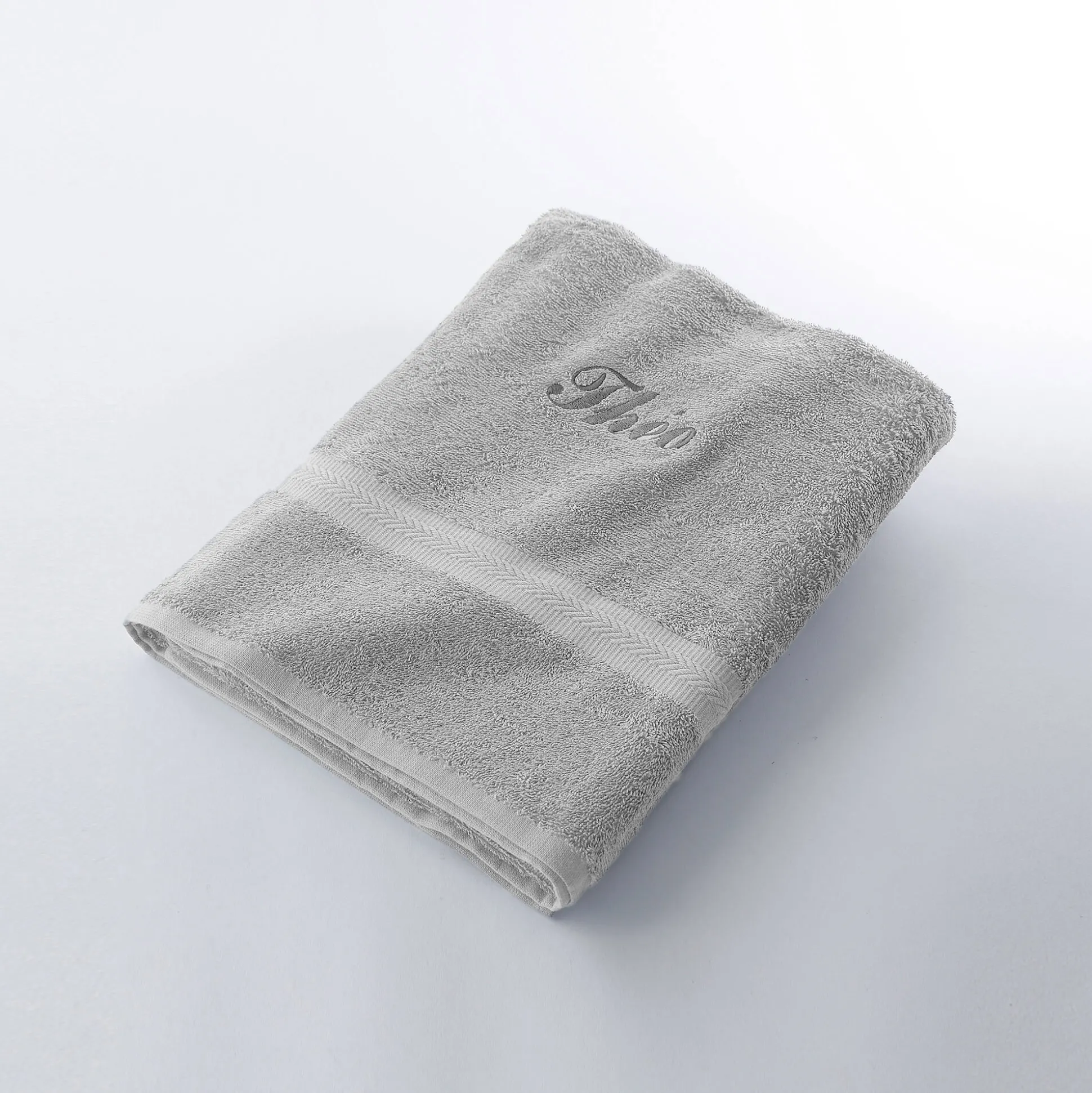 Effen handdoek, zacht comfort, personaliseerbaar