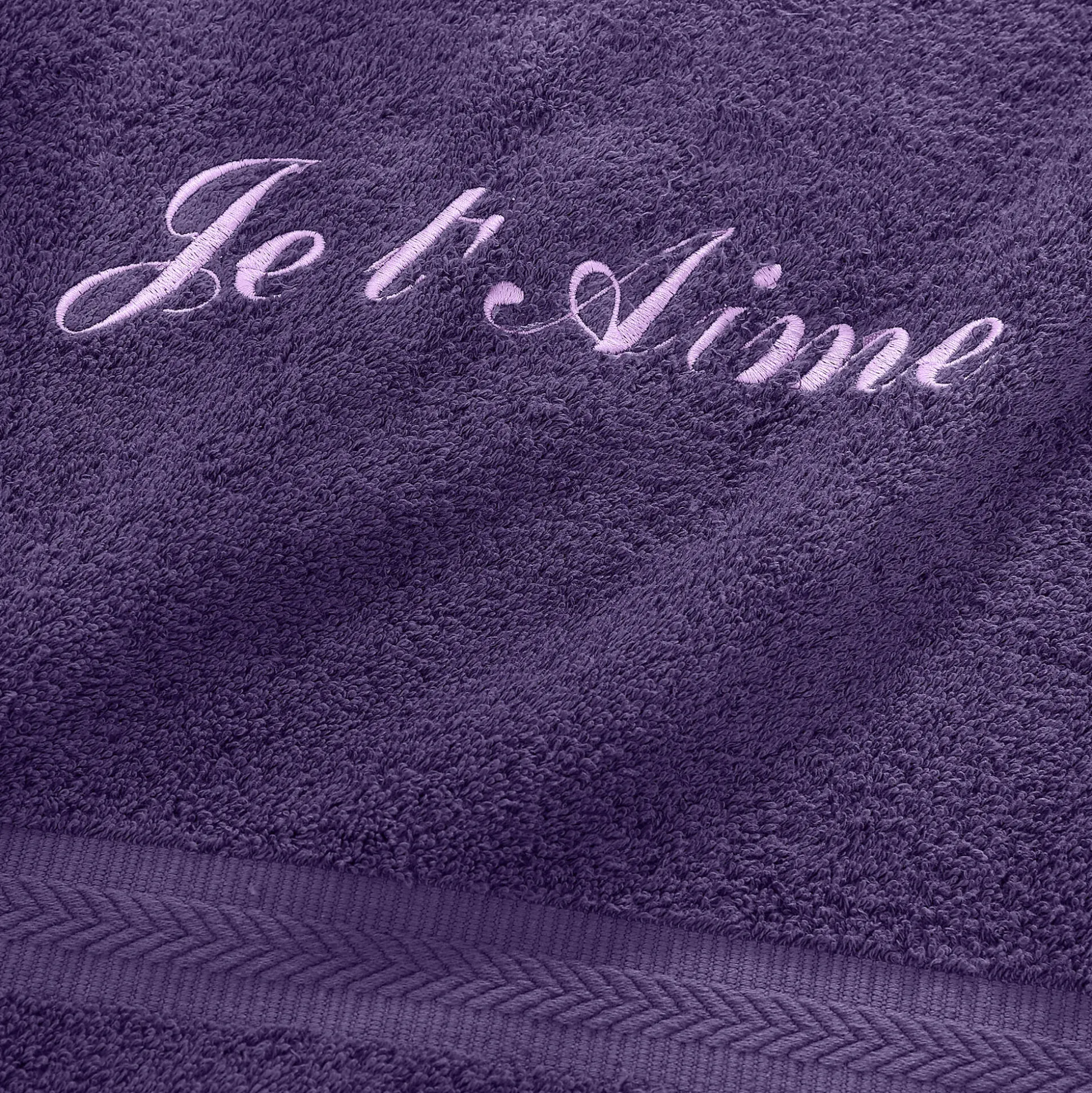 Effen handdoek, zacht comfort, personaliseerbaar