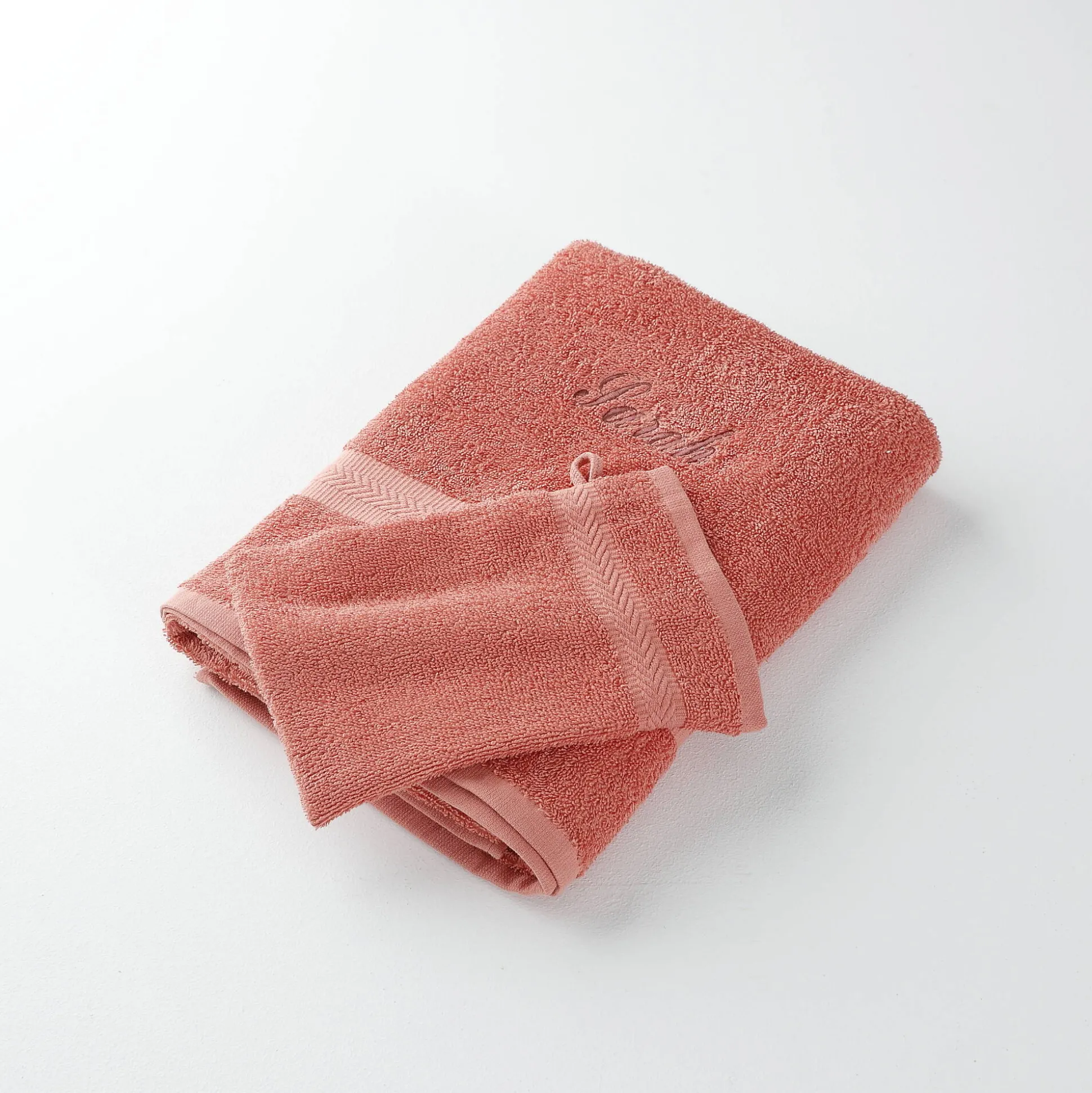 Effen handdoek, zacht comfort, personaliseerbaar
