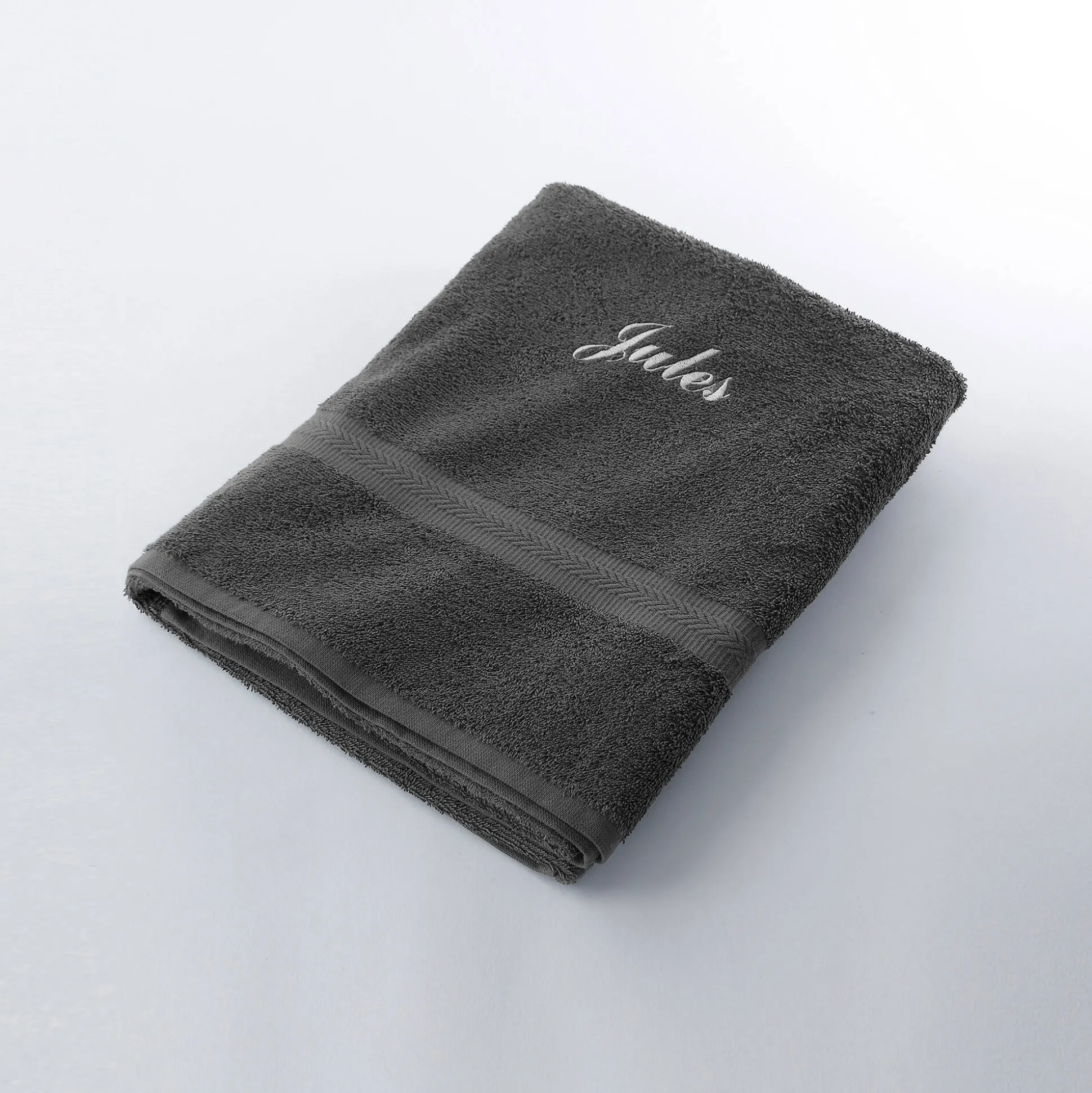 Effen handdoek, zacht comfort, personaliseerbaar