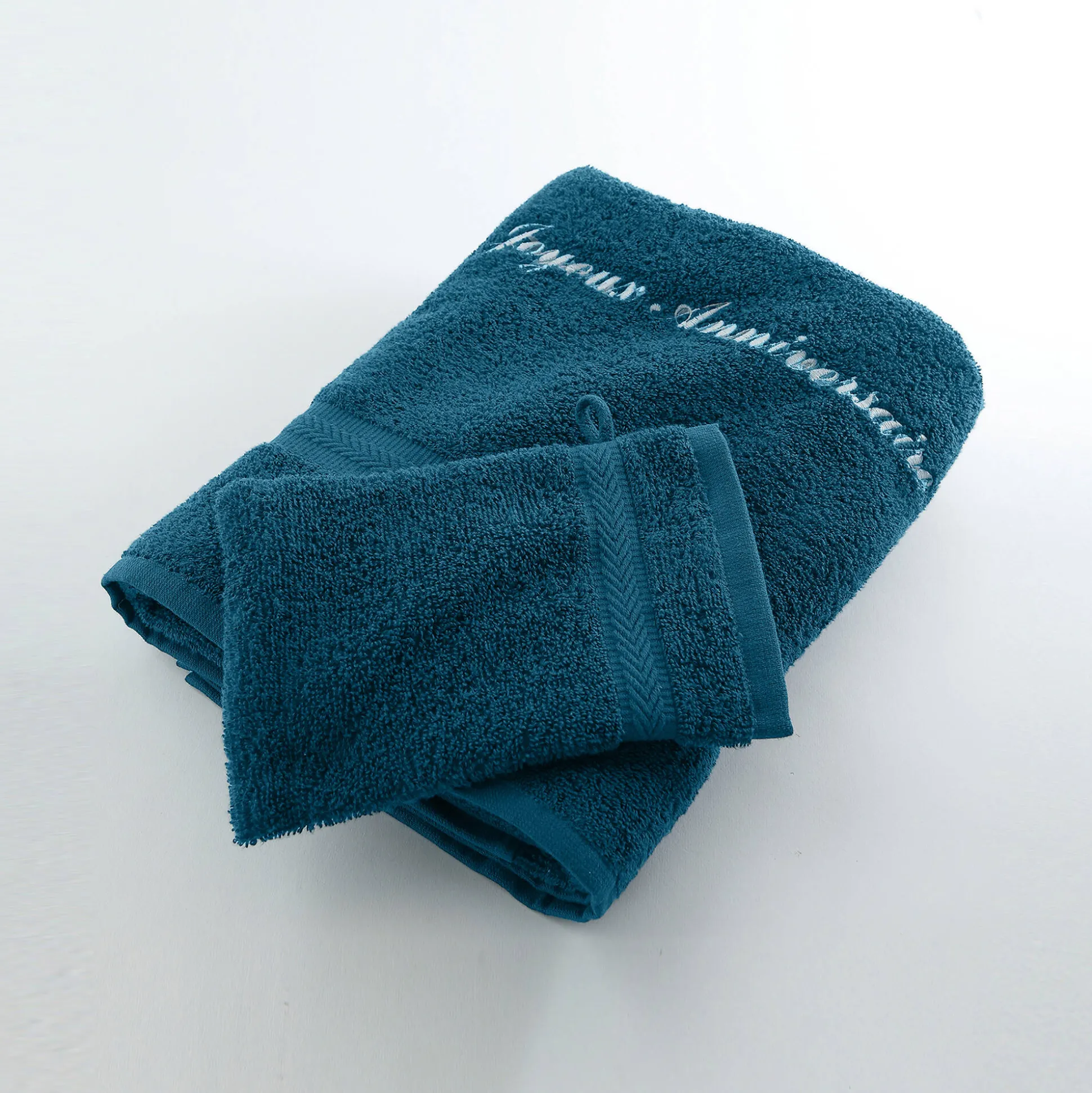 Effen handdoek, zacht comfort, personaliseerbaar