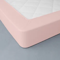 Effen hoeslaken in katoenbatist, hoeken van 40 cm