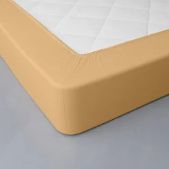 Effen hoeslaken in katoenbatist, hoeken van 40 cm