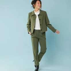 Effen korte blazer, kleine lengtes