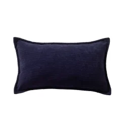 Effen kussen in ribvelours