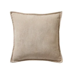 Effen kussen in ribvelours