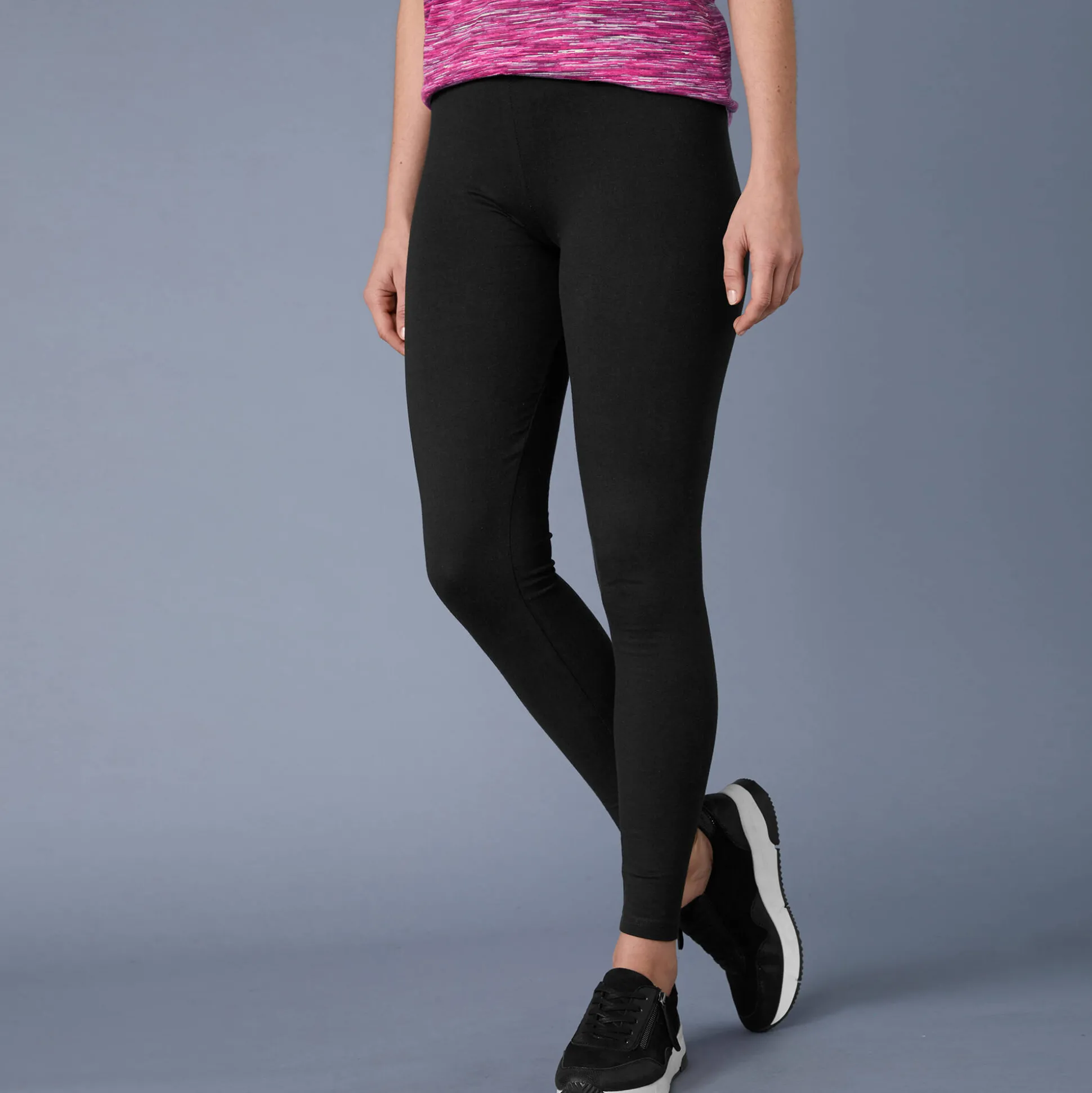 Effen legging in biokatoen