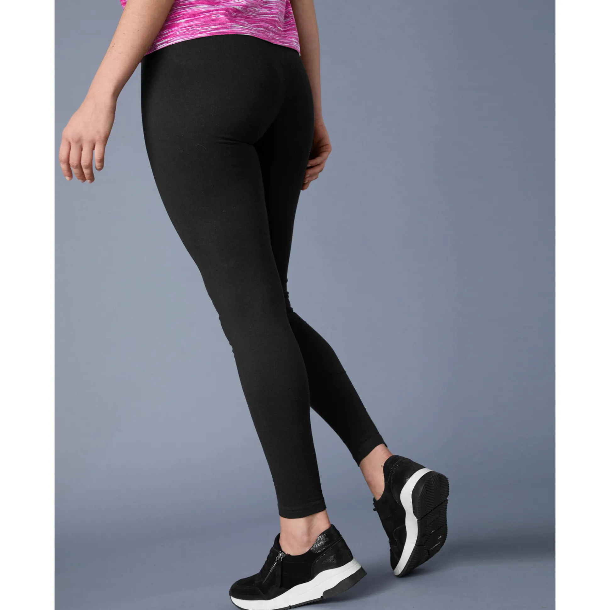 Effen legging in biokatoen