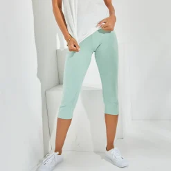 Effen 3/4-legging in stretchtricot