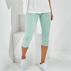 Effen 3/4-legging in stretchtricot