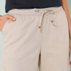 Effen mom fit 7/8-broek, katoen