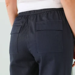Effen mom fit 7/8-broek, katoen
