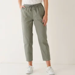 Effen mom fit 7/8-broek, katoen