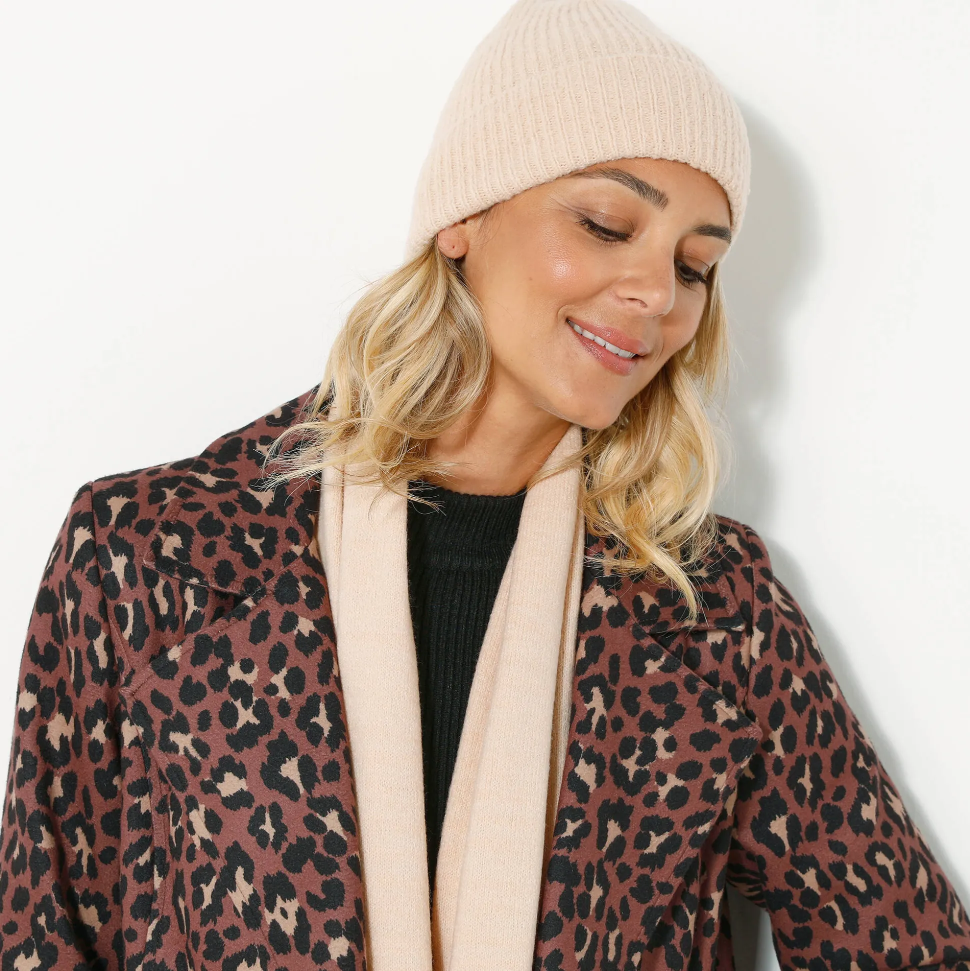 Effen muts in tricot