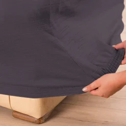 Effen rekbare hoes voor fauteuil en zitbank met armleuningen