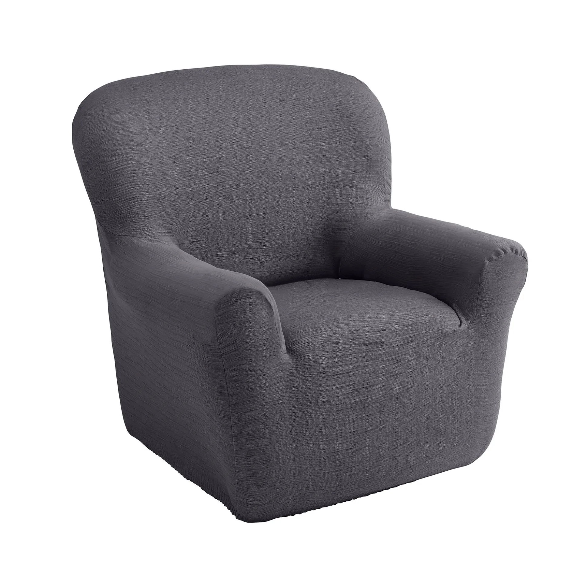 Effen rekbare hoes voor fauteuil en zitbank met armleuningen