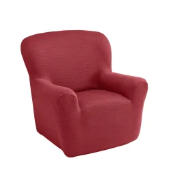 Effen rekbare hoes voor fauteuil en zitbank met armleuningen
