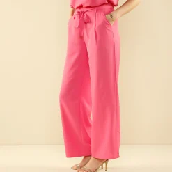 Effen, ruime en soepele broek