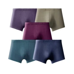 Effen shorty met elastische, overtrokken tailleband - set van 5