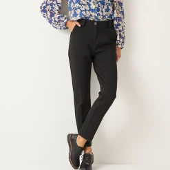Effen slimbroek, milanotricot