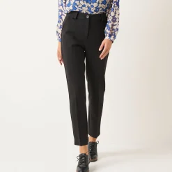 Effen slimbroek, milanotricot