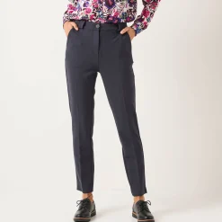 Effen slimbroek, milanotricot