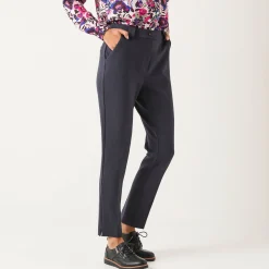 Effen slimbroek, milanotricot