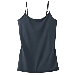 Effen topje met fijne bandjes