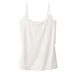 Effen topje met fijne bandjes