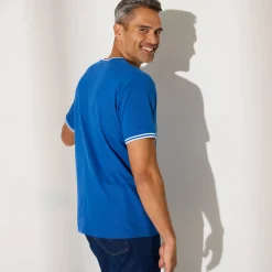 Effen T-shirt in piquétricot, korte mouwen