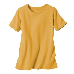 Effen T-shirt met korte mouwen