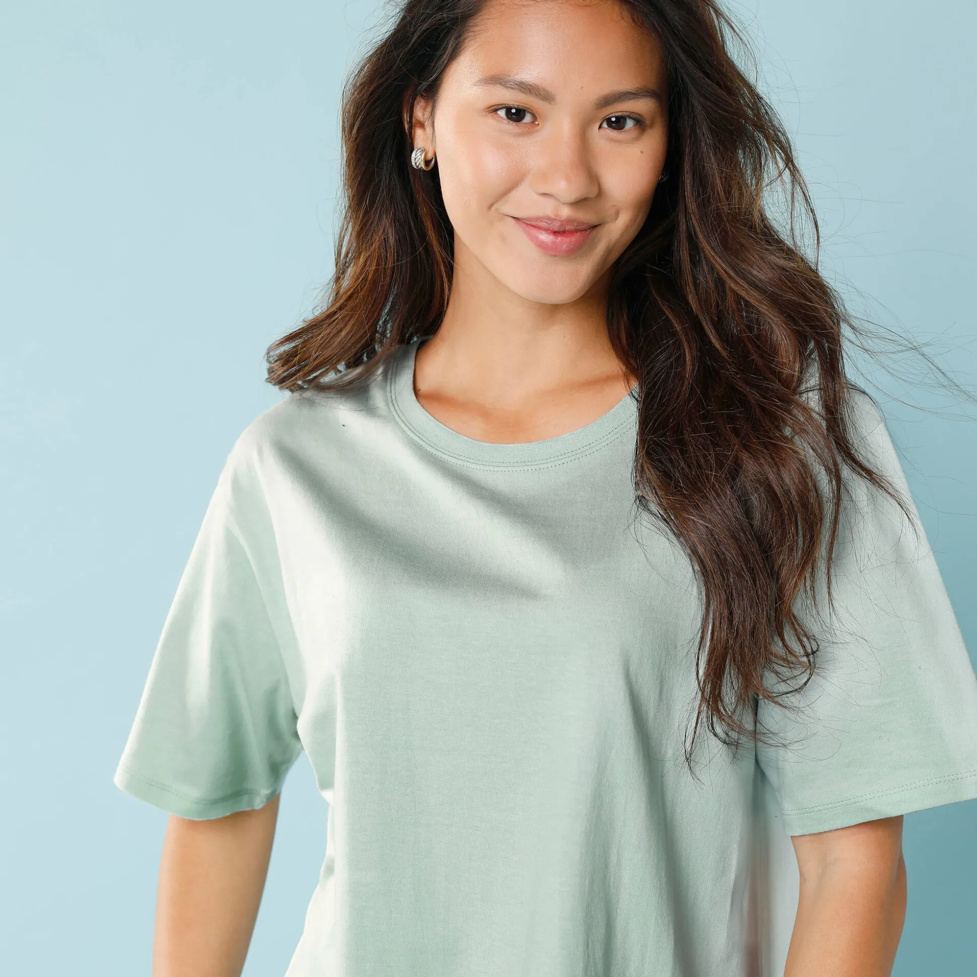 Effen T-shirt met korte mouwen, kleine lengtes