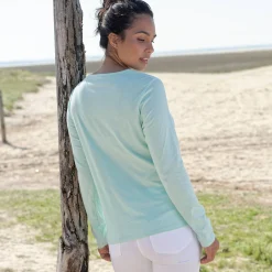 Effen T-shirt met lange mouwen