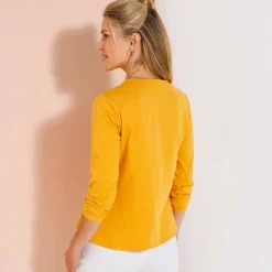 Effen T-shirt met lange mouwen