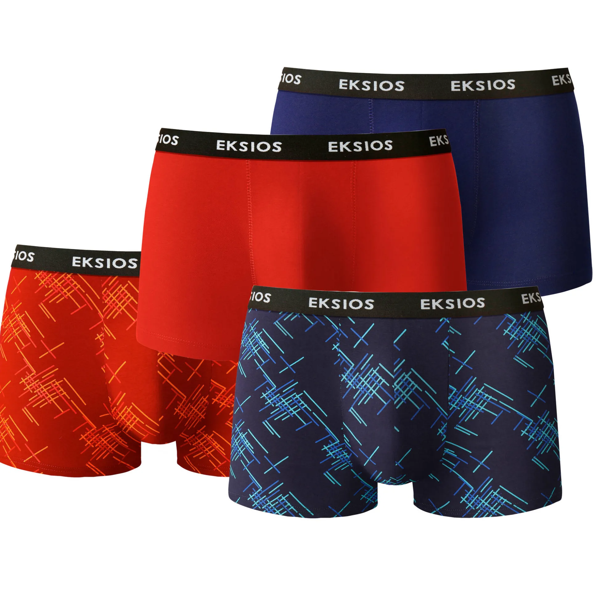 Elastische fantasieshorty - set van 4