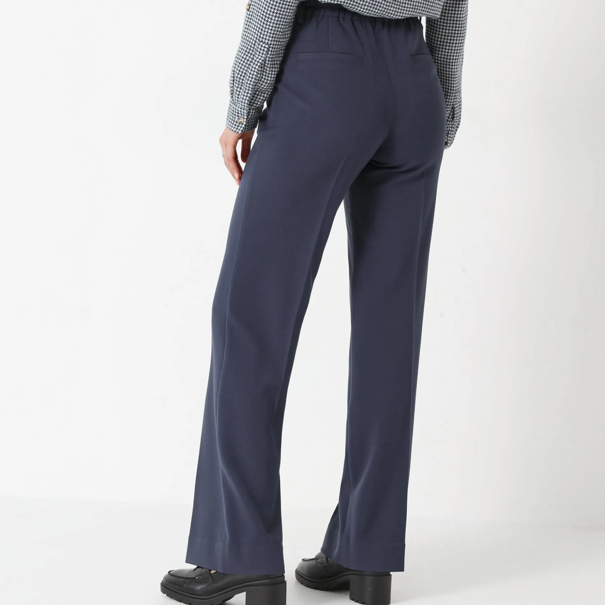 Elegante, rechte broek, effen