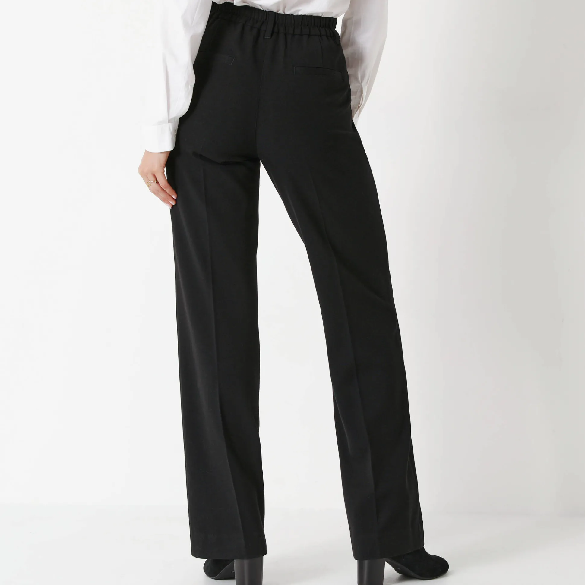 Elegante, rechte broek, effen