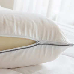 Ergonomische hoofdkussen in microgeperforeerde latex, dubbel golvend
